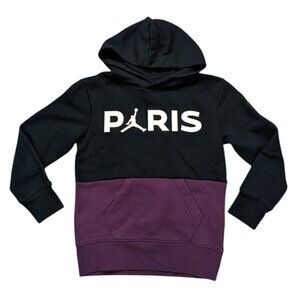 AIR JORDAN PSG PARIS SAINT-GERMAIN FLEECE PULLOVER HOODIE BORDEAUX SZ S YOUTH